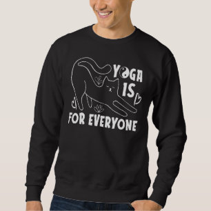 Yoga Is For Everyone Cat Majariasana Heart 1 Sweatshirt