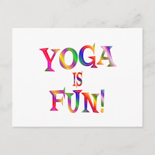 Yoga is Fun Postcard