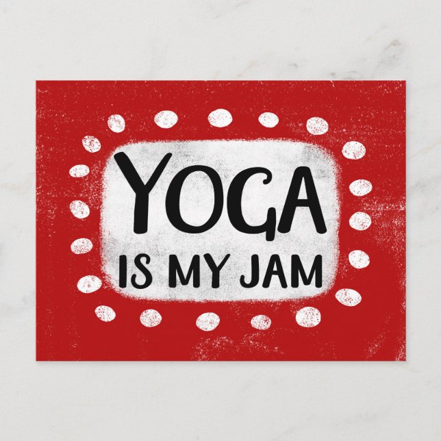 Yoga Is My Jam Postcard (Front)
