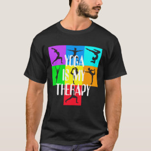 Yoga is my therapy Chakra Colours Meditation Namas T-Shirt