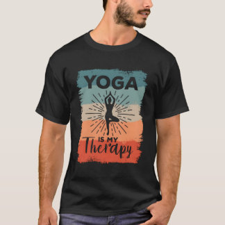 Yoga Is My Therapy Meditation T-Shirt