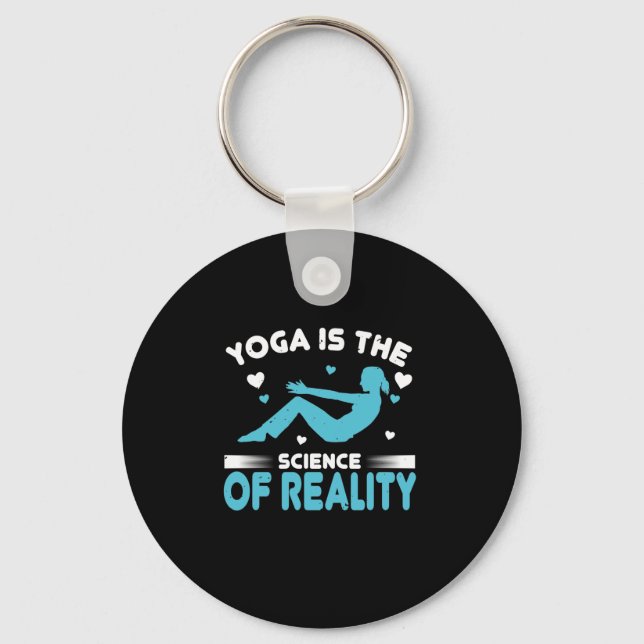 Yoga is the science of reality-01 key ring (Front)