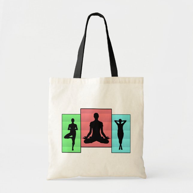 Yoga karma design tote bag (Front)