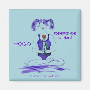 YOGA, Keeps me sane! magnet