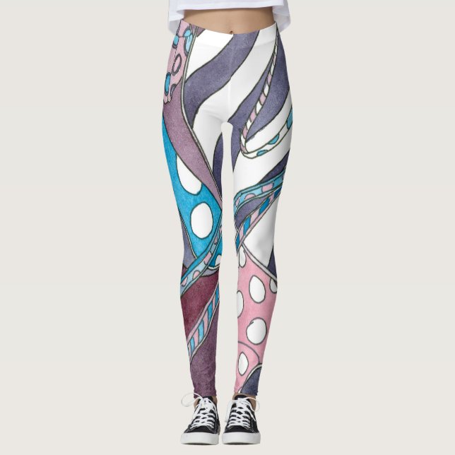Yoga Leggings High-Heel Shoes (Front)