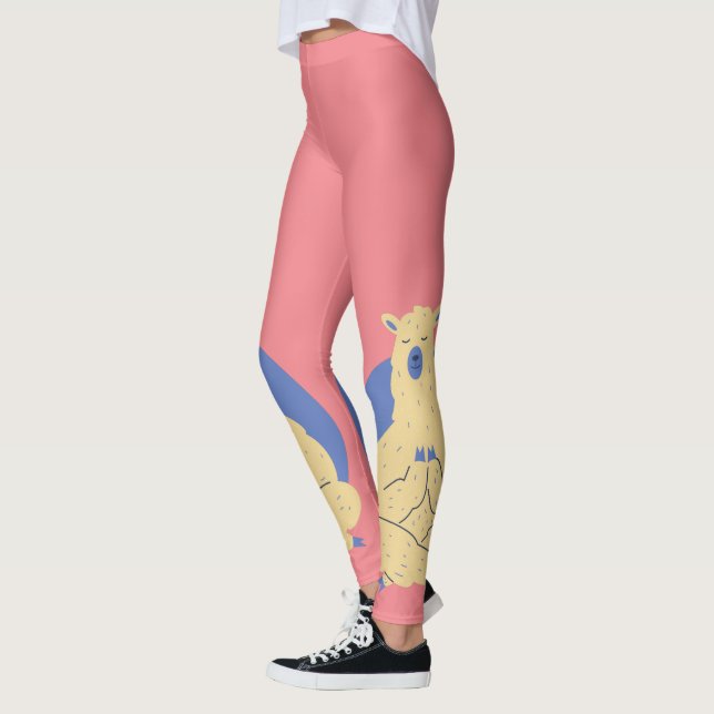 Yoga Llama Leggings (Left)