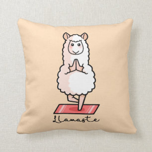 Yoga llama - Llamaste Cushion