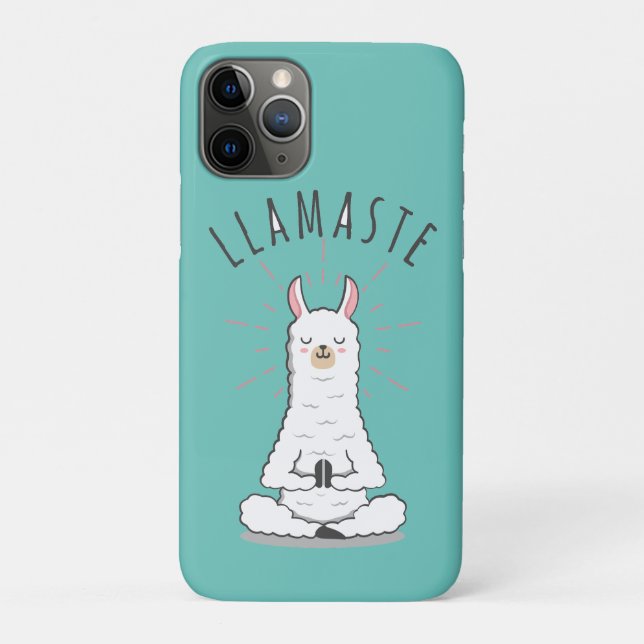 Yoga Llama - Llamaste Pun  Case-Mate iPhone Case (Back)