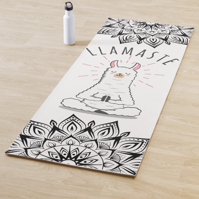 Yoga Llama - Llamaste Pun Mindfulness Mandala Mat (In Situ)