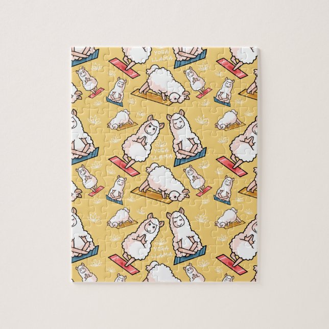 Yoga Llama Madness Jigsaw Puzzle (Vertical)