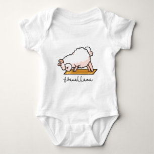 Yoga llama - Svanallama Baby Bodysuit