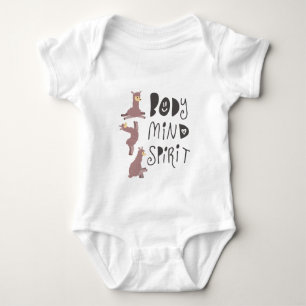 Yoga Llamas Baby Bodysuit