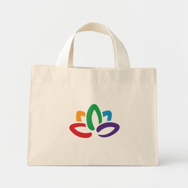 Yoga 'Lotus Flower' Tote Bag (Front)