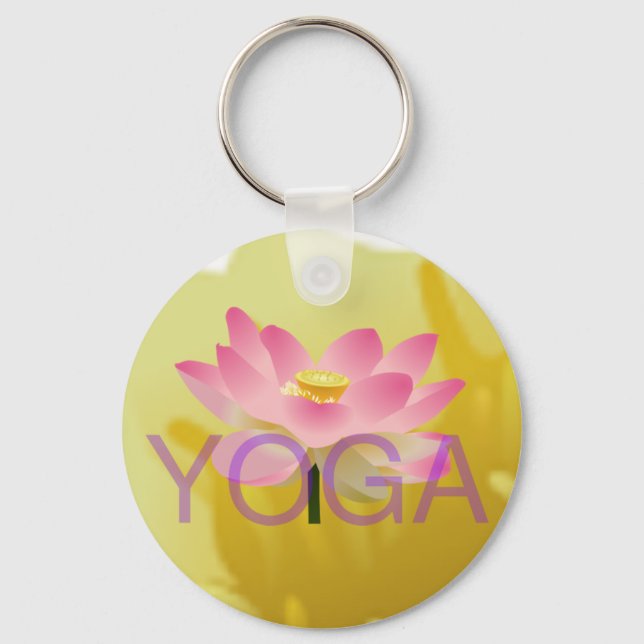 yoga lotus keychain (Front)