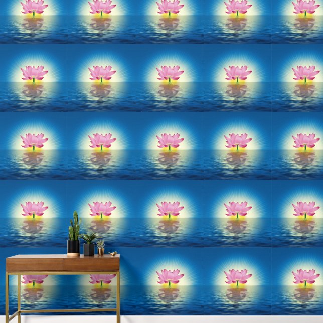 Yoga Lotus Reflection Wallpaper (Hallway)