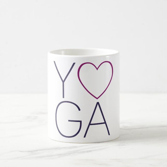 yoga love coffee mug (Center)