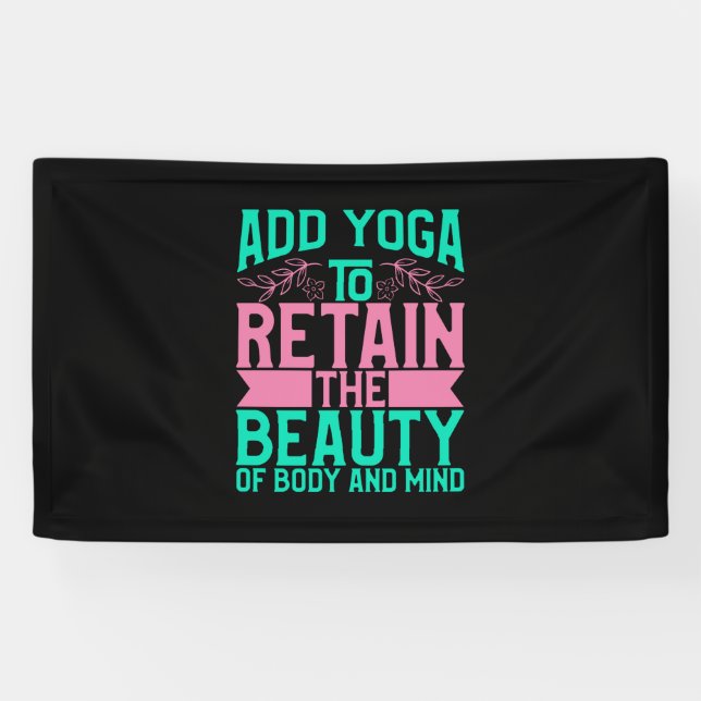 Yoga Lover | Add Yoga To Retain The Beauty Banner (Horizontal)
