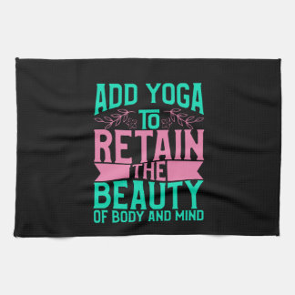 Yoga Lover | Add Yoga To Retain The Beauty Tea Towel