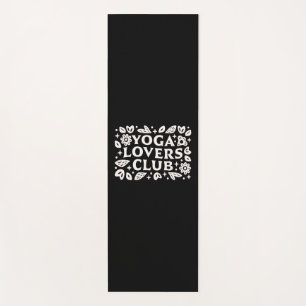 Yoga lover club black mat