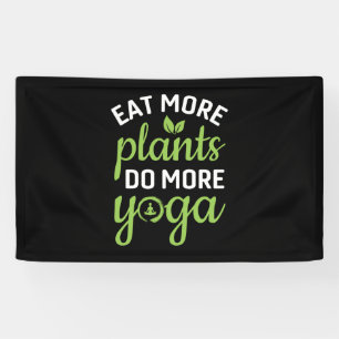 Yoga Lover Eat More Plants Do More Yoga Banner