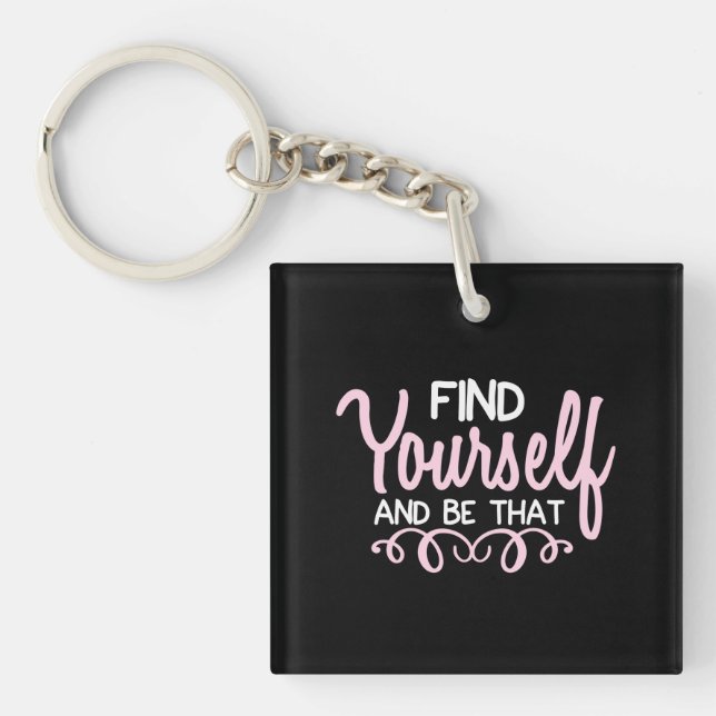 Yoga Lover | Find Yourself And Be That Key Ring (Front)