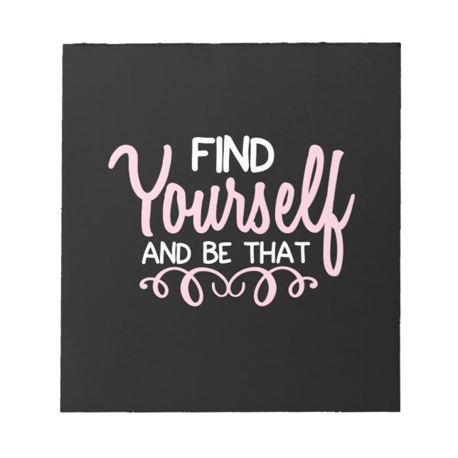 Yoga Lover | Find Yourself And Be That Notepad (Front)