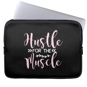 Yoga Lover Hustle For The Muscle Laptop Sleeve