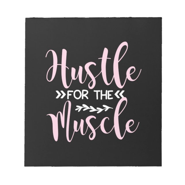 Yoga Lover | Hustle For The Muscle Notepad (Front)
