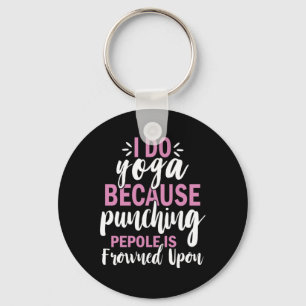 Yoga Lover I Do Yoga Key Ring