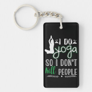 Yoga Lover I Do Yoga Key Ring