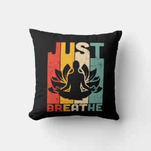 Yoga Lover Just Breathe Lotus Yoga Cushion