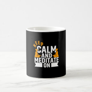 Yoga Lover   Keep Calm And Meditate On Coffee Mug
