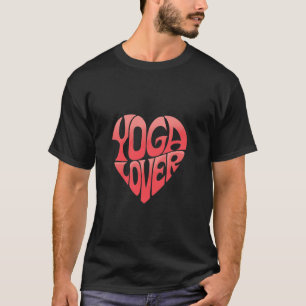 Yoga Lover - Retro Heart Design for Yogis T-Shirt