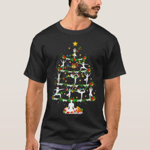 Yoga Lover Xmas Lighting Yoga Christmas Tree  T-Shirt