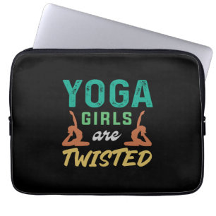 Yoga Lover Yoga Girls Are Twisted Laptop Sleeve