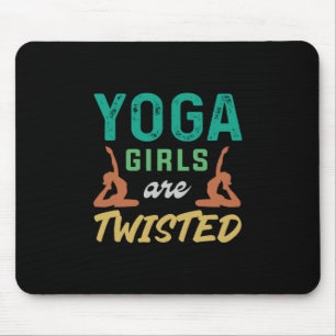 Yoga Lover Yoga Girls Are Twisted Mouse Pad