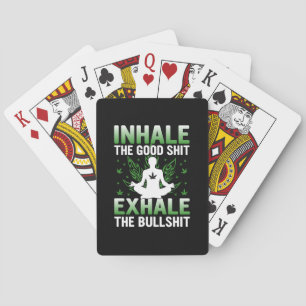 Yoga Lover Yoga Inhale The Good Playing Cards