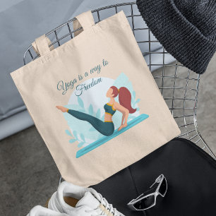 Yoga Lover & Yoga is a Way to Freedom - Custom Tote Bag