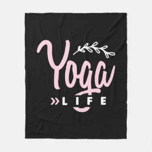 Yoga Lover Yoga Life Fleece Blanket