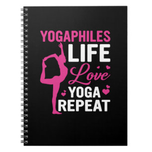 Yoga Lover   Yoga Life Love Yoga Repeat Notebook