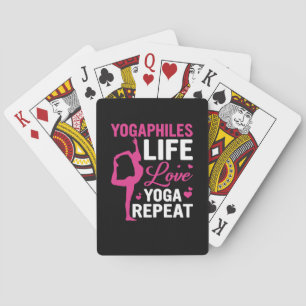 Yoga Lover Yoga Life Love Yoga Repeat Playing Cards