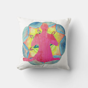 Yoga Mandala Art  Cushion