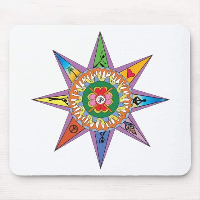 Yoga Mandala Mousepad (Front)