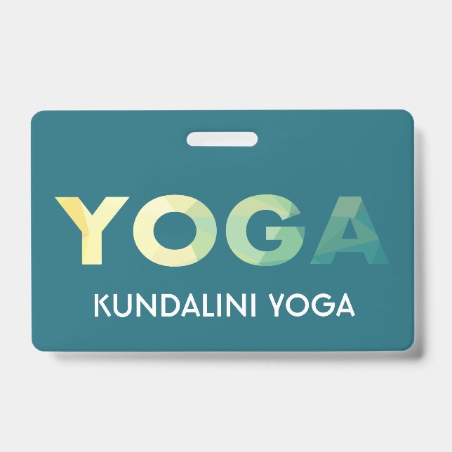 Yoga Mandala personal trainer ID Badge (Front)