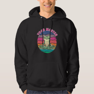 Yoga Master Frog Animal Vintage Meditation Relaxin Hoodie