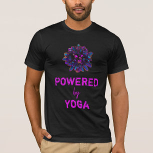 *~* Yoga Master Purple Crystal Sphere Black T-Shirt