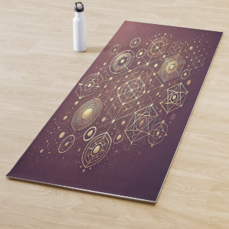 Yoga Mat: Deep Plum Gradient Design Yoga Mat