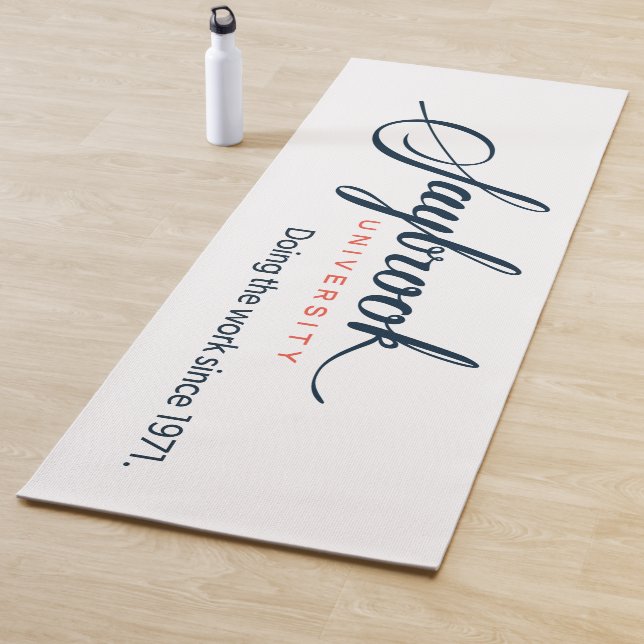 Yoga Mat - Doing the work w/ Orange Back (In Situ)