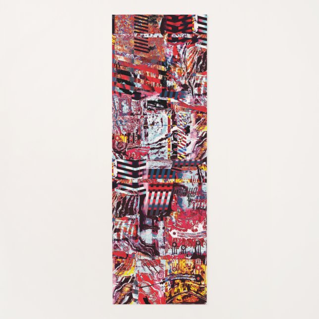 Yoga Mat – Fragmented Pulse (Front)