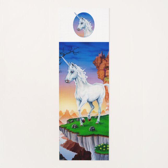 Yoga mat magic fantasy unicorn (Front)